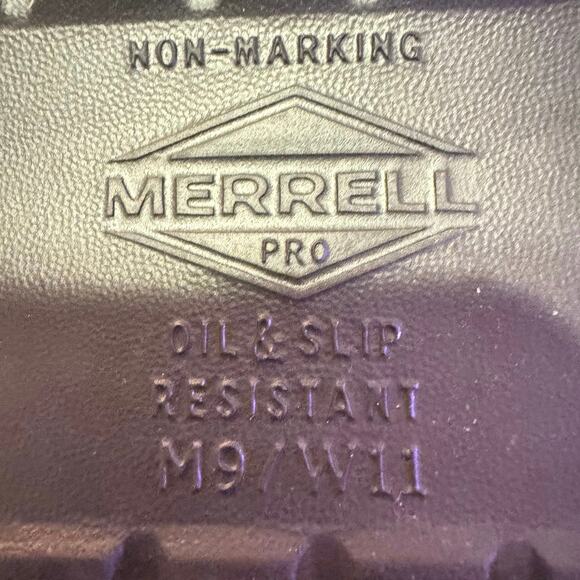 MERRELL PRO Black and Purple Clogs in Great Condition W 11/ M 9 - Picture 8 of 8